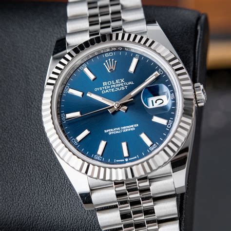 rolex datejust ii blue dial fluted bezel|rolex datejust jubilee fluted bezel.